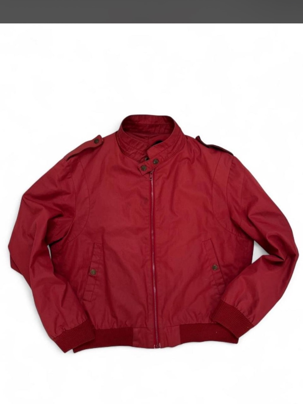 Vintage 80s Red bomber jacket